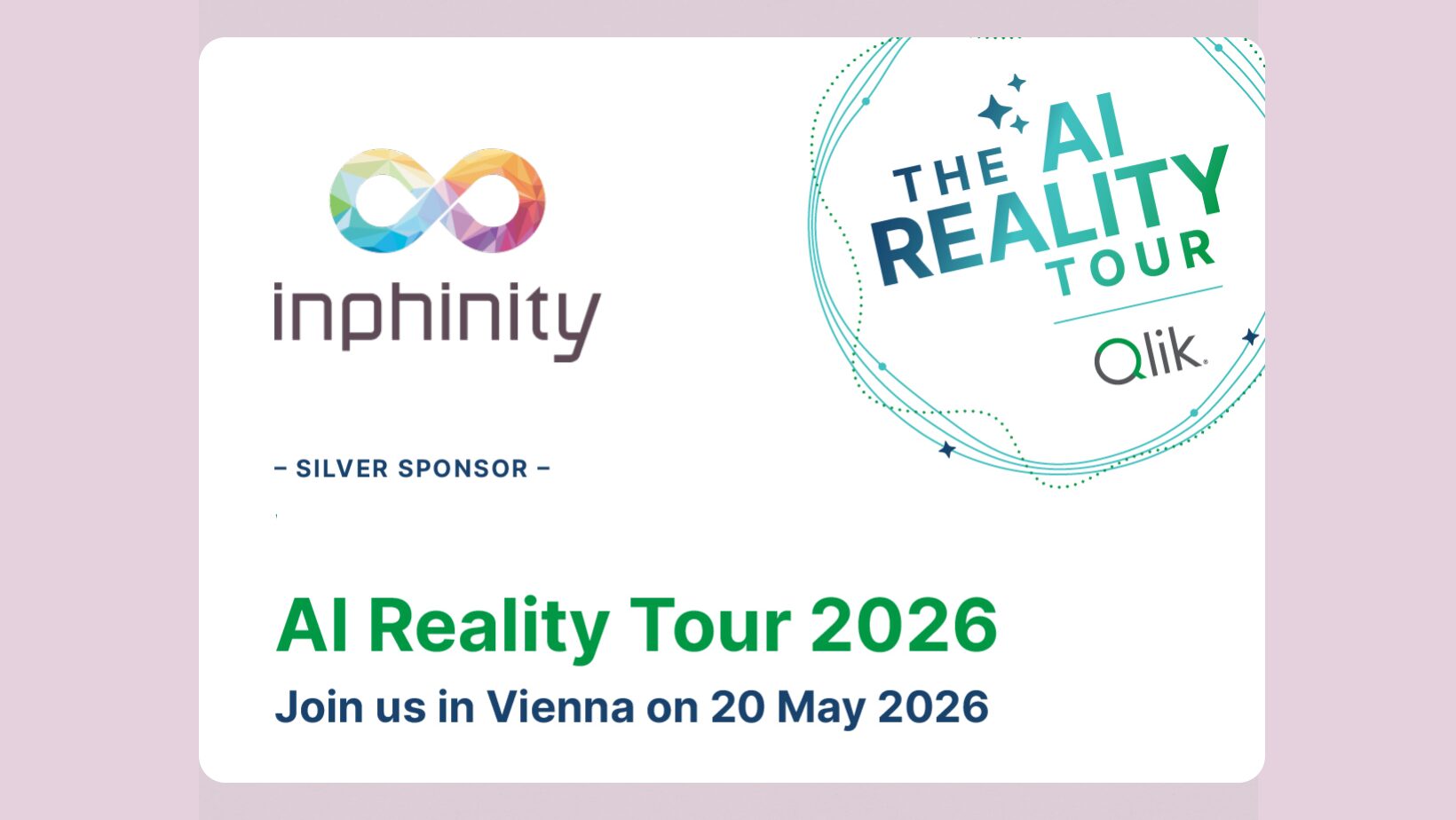Inphinity Sponsors the Qlik AI Reality Tour Vienna 2026